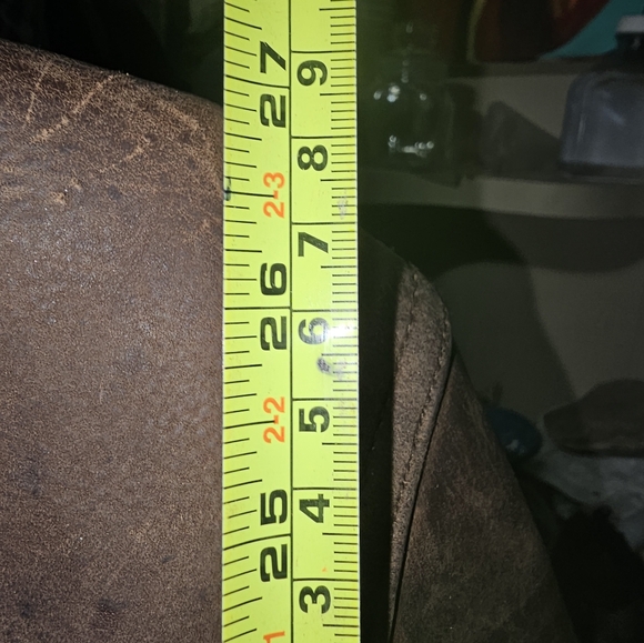 Men's Large vintage  Akaso  Brown Leather Bomber - Picture 3 of 8